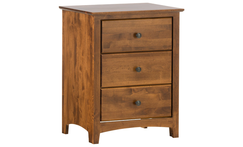 Shaker 3-Drawer Nightstand